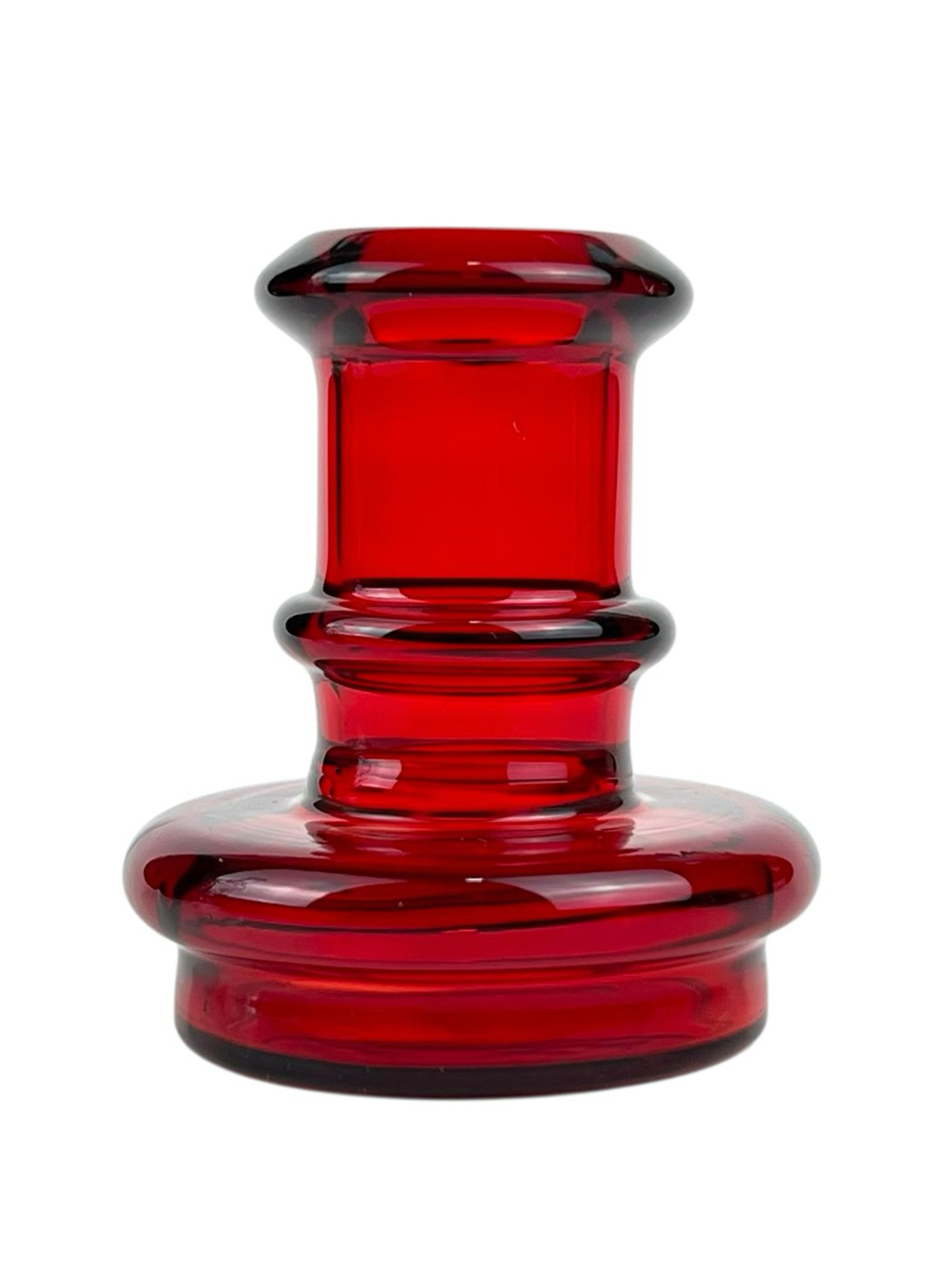 Preview pic of Pomegranate Red Snub Dry Top Attachment for Puffco Peak & Peak Pro