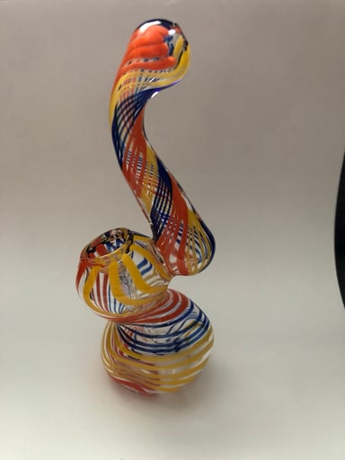 Preview pic of Glass bubbler pipe Set of 3 4.5”, 5.5”, 6”
