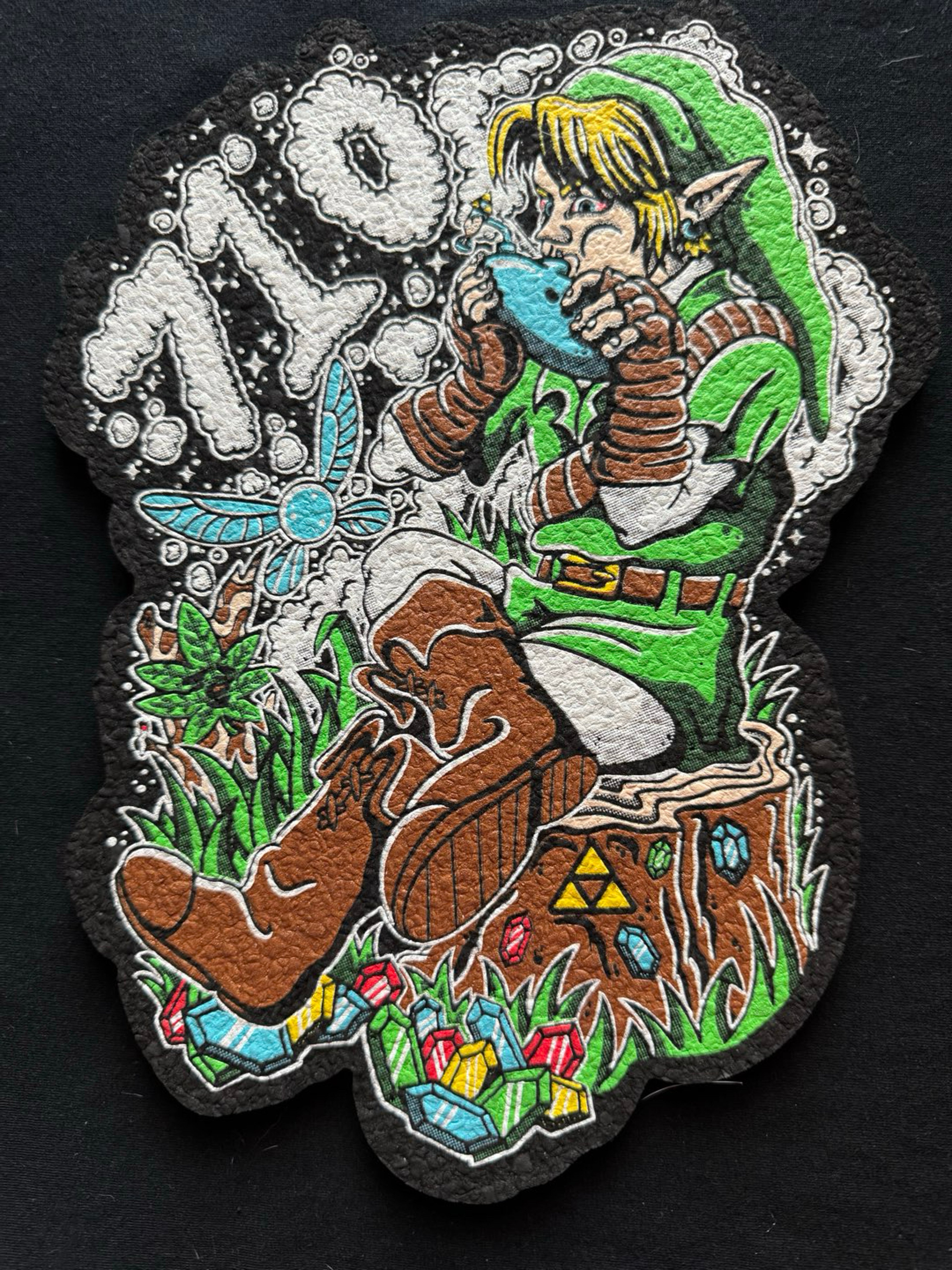 🔥 {SIGNED} Dark Mountain Cult x 74Lands x Moodmat — Limited Edition Zelda “710” Mat (19/70) 🔥 image 0