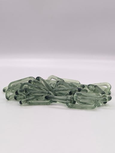 Preview pic of Violent Vegan Glassworks Glass Chain in “Purple Drank”