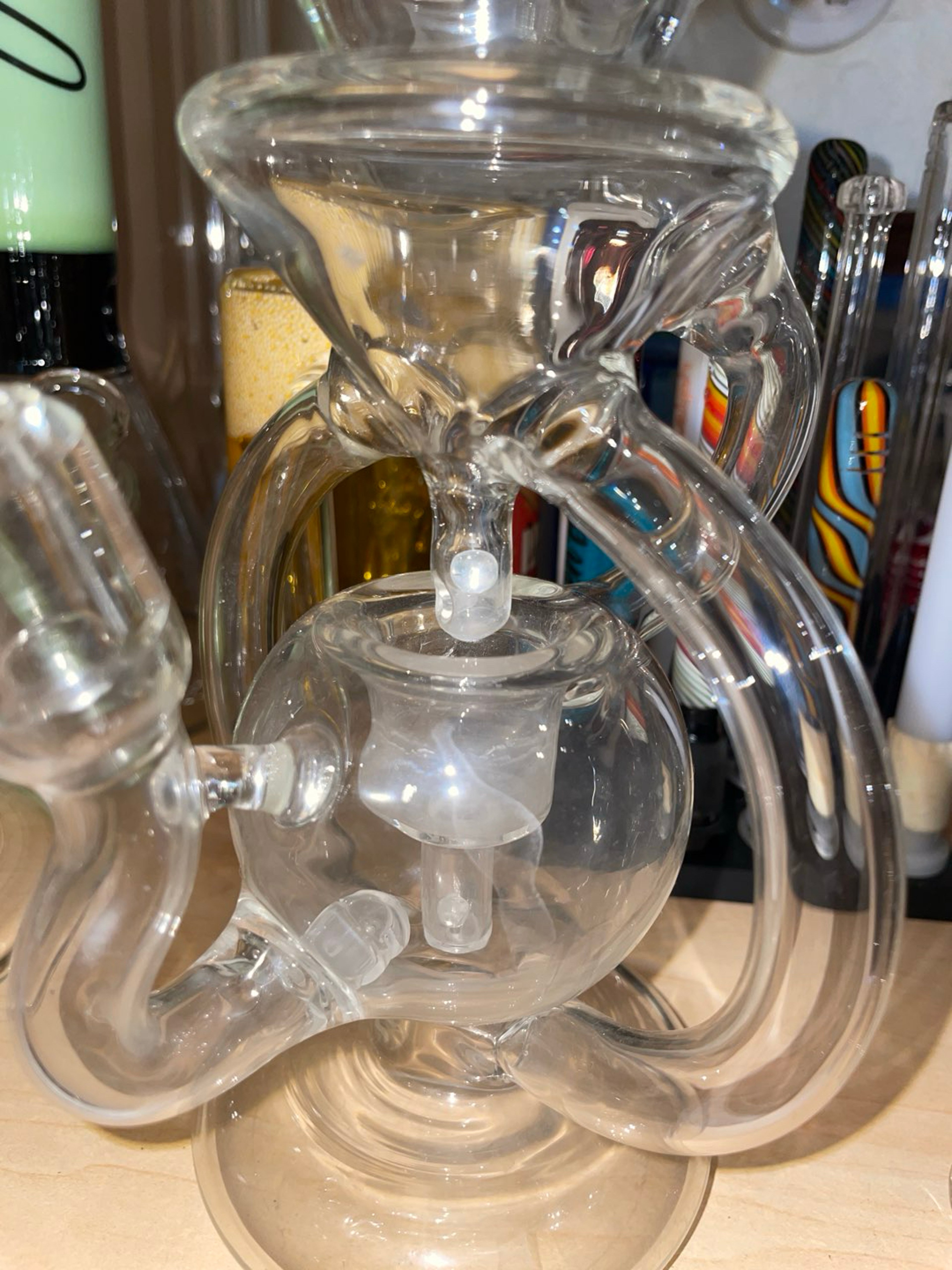 Master Glass Double Marble Drain Recycler 14mm image 0