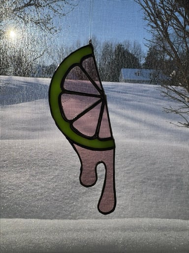 Preview pic of Stain glass fruit slice