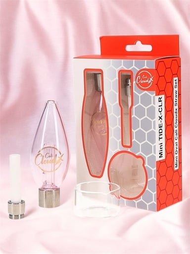 Preview pic of Cali CloudX Mini Oval Straw Nectar Collector Set in Pink