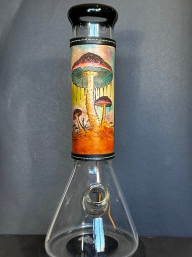 Preview pic of RipGrip – Handcrafted Watercolor-Style Leather Wrap for Glass Pieces