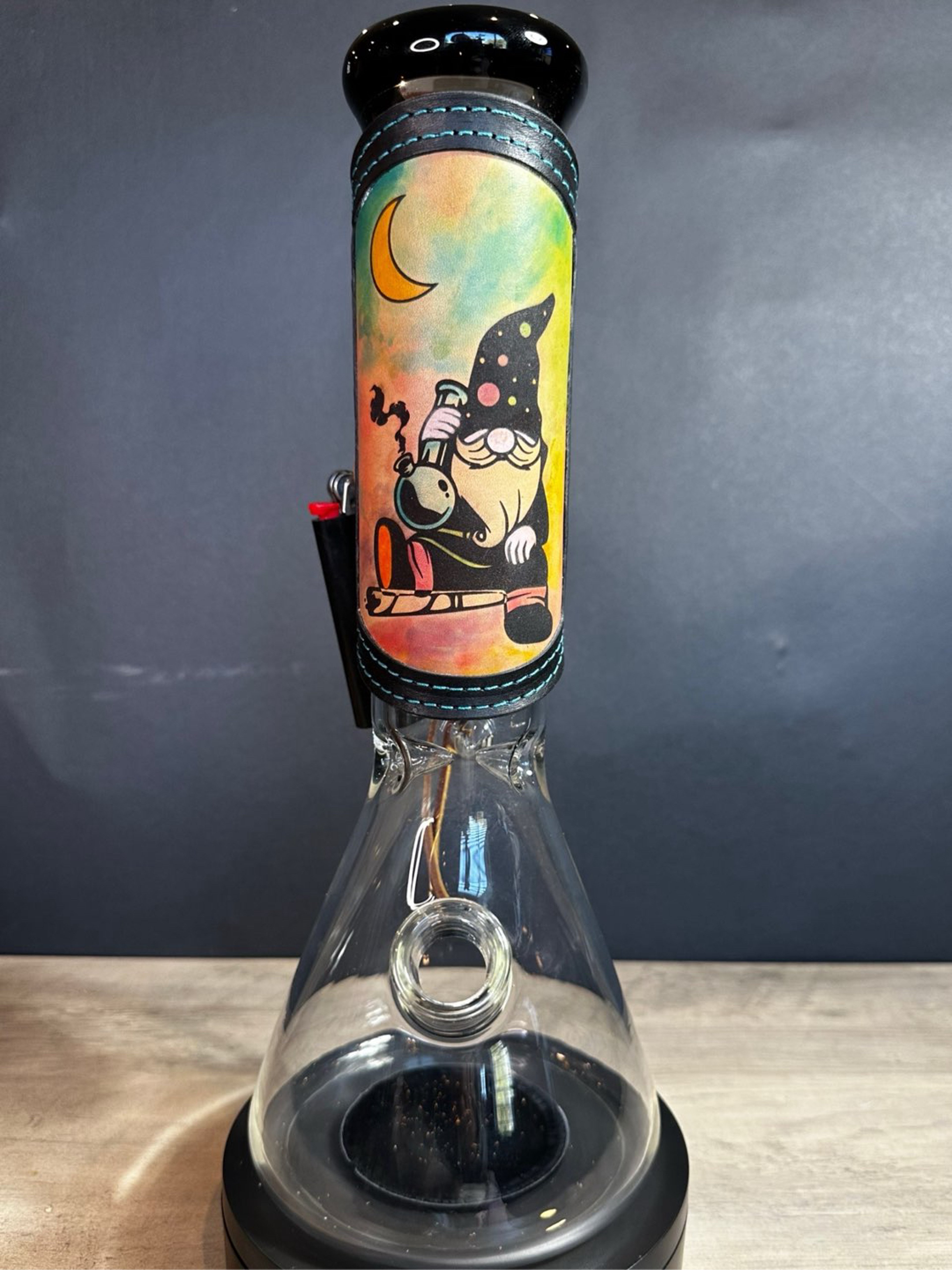 RipGrip – Handcrafted Watercolor-Style Leather Wrap for Glass Pieces image 0