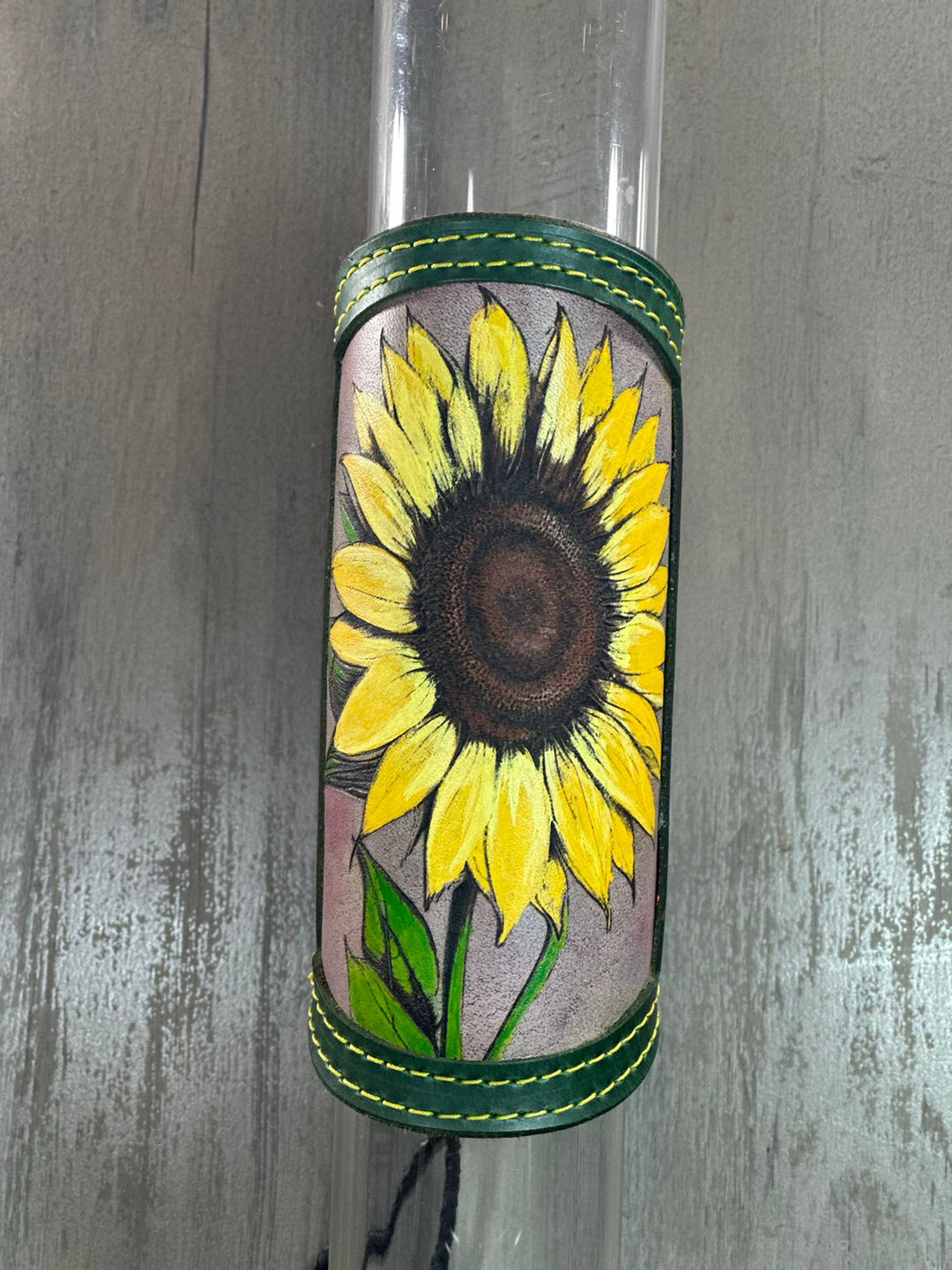 Preview pic of RipGrip – Handcrafted Leather Wrap with Watercolor-Style Painted Details