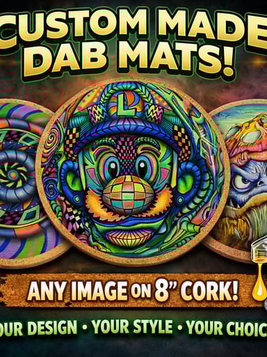 Preview pic of Custom round cork mat (any image)