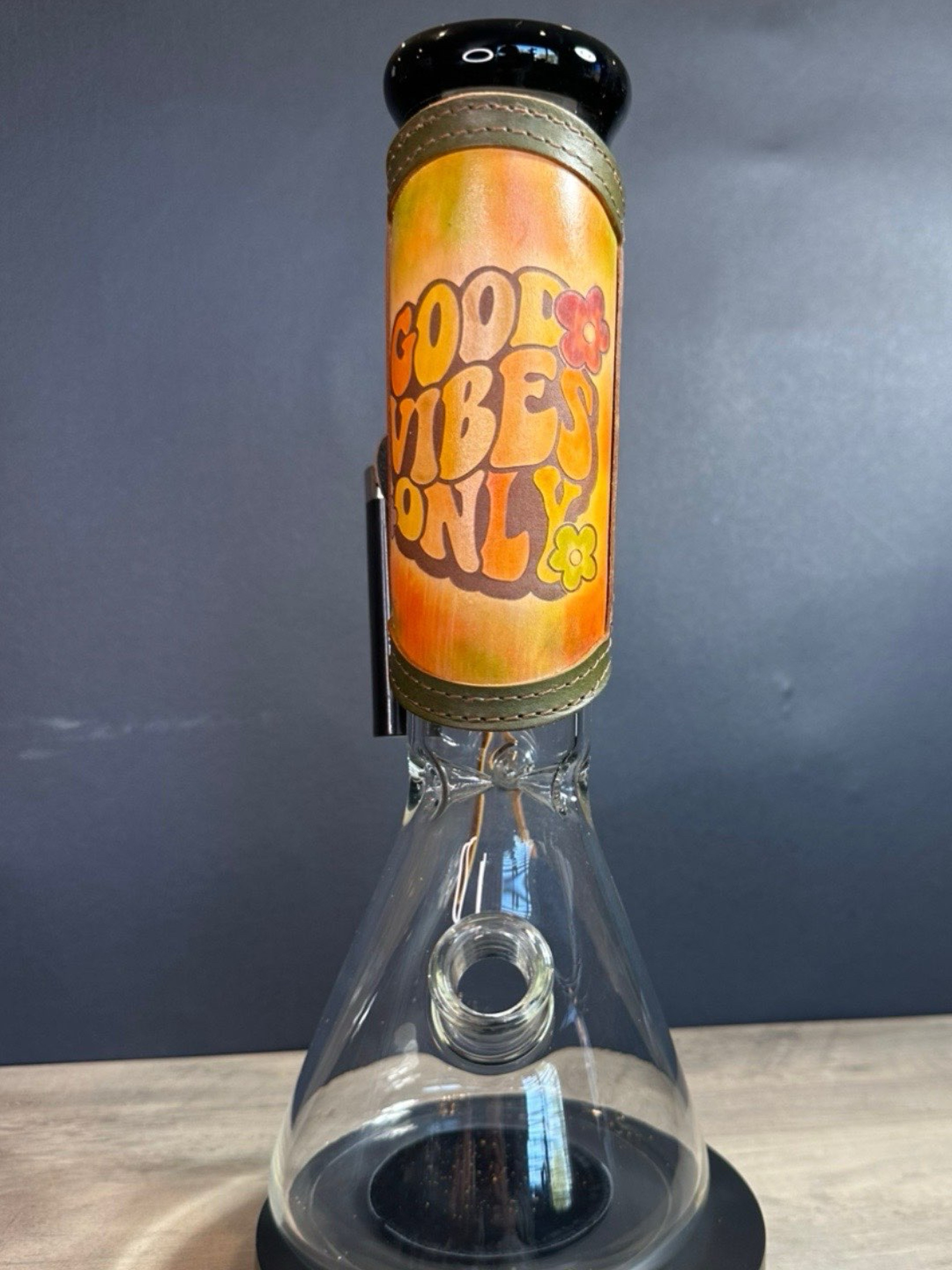 Preview pic of RipGrip – Handcrafted Leather Wrap with Hand-Stained Finish