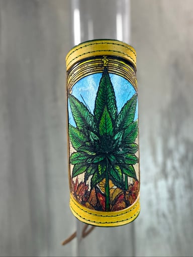 Preview pic of RipGrip – Handcrafted Hand-Painted Full-Grain Leather Wrap for Plant Tokers Piece