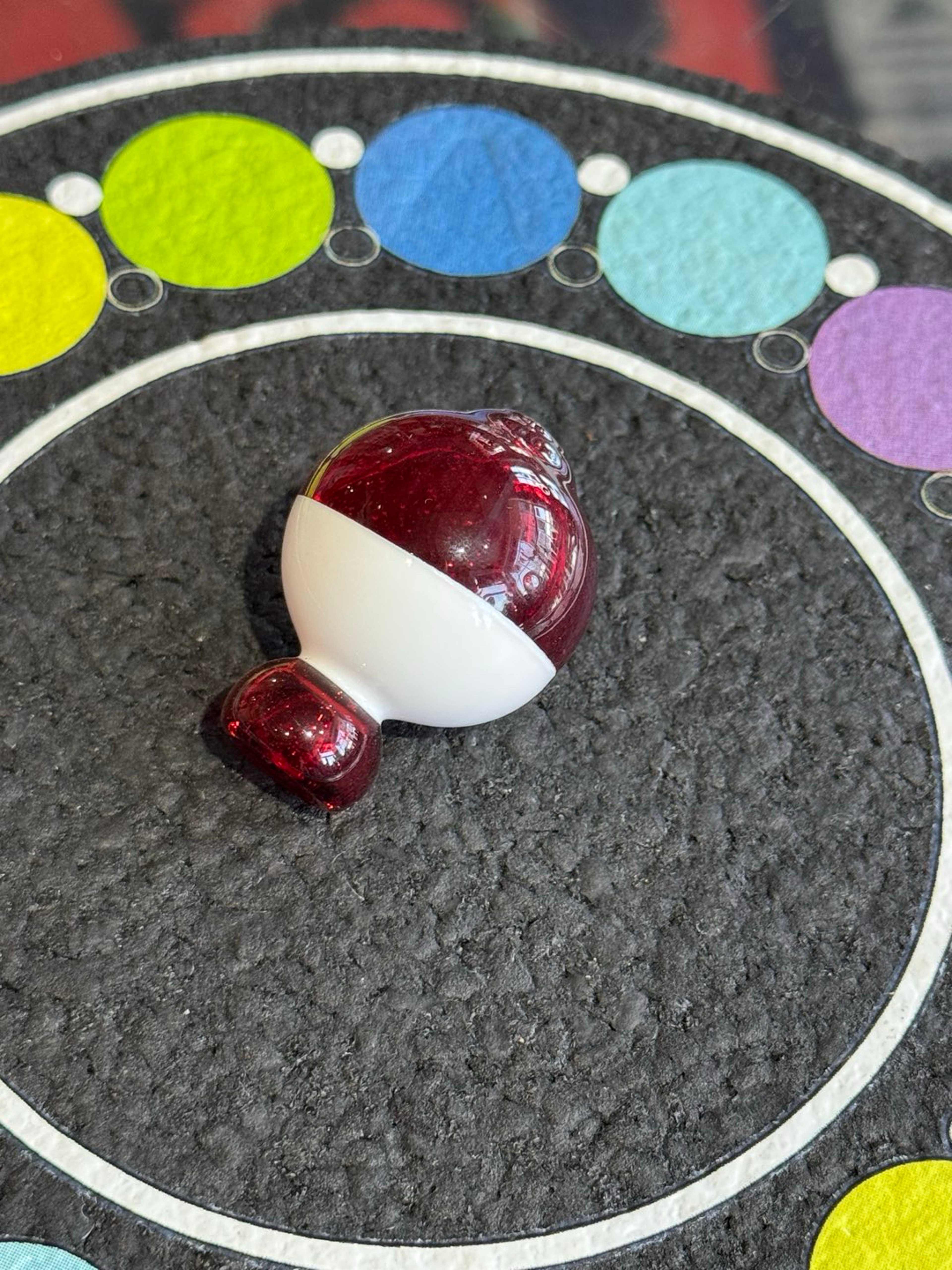 Matty White Bobber Chillum or Carb Cap image 0