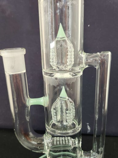 Preview pic of 16'' Triple Perc Tower Recycler Bong
