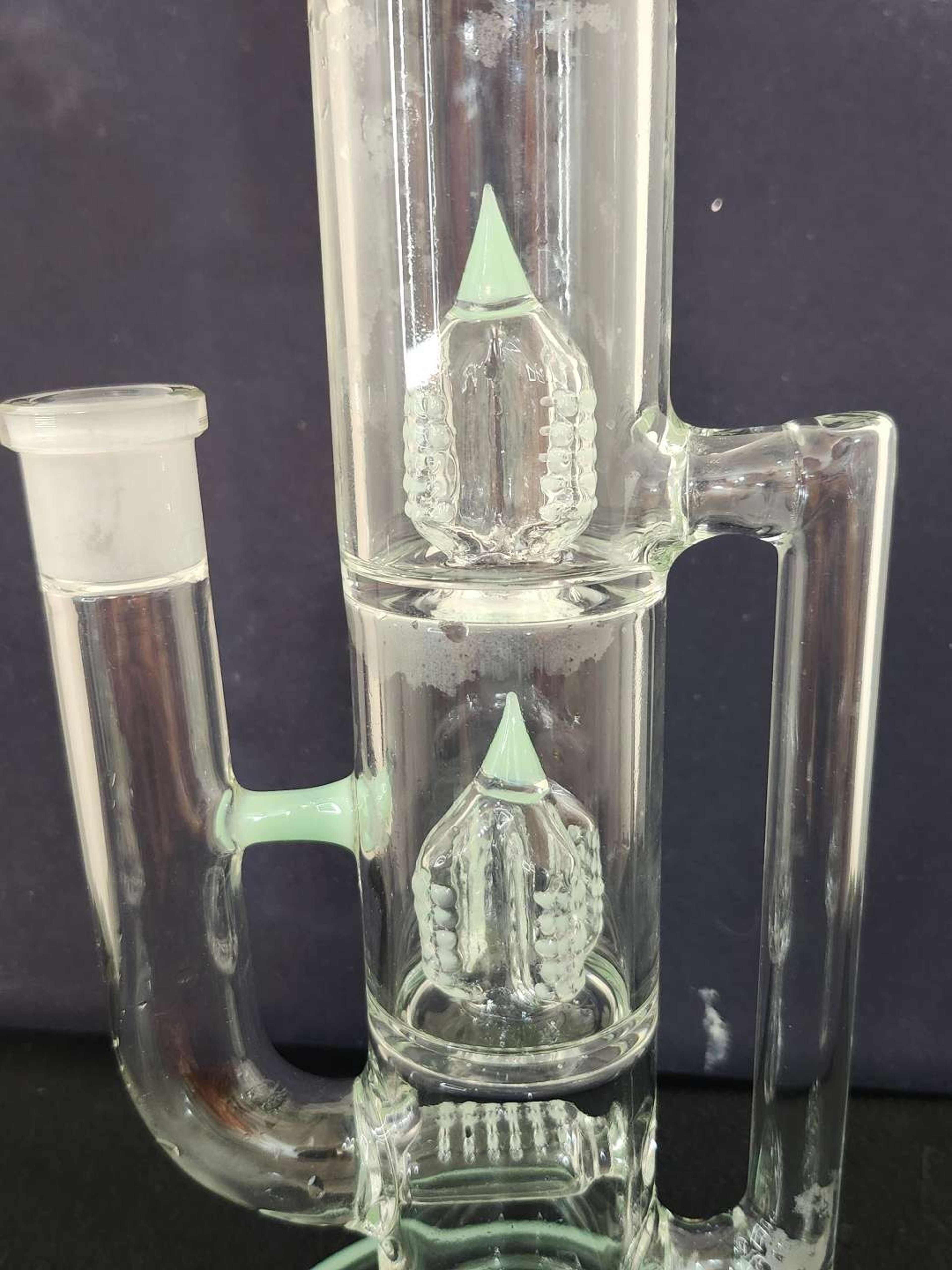 16'' Triple Perc Tower Recycler Bong image 0