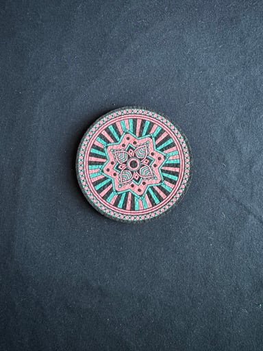 Preview pic of UV Reactive Mandala Moodmat – 5”Round Collector Edition