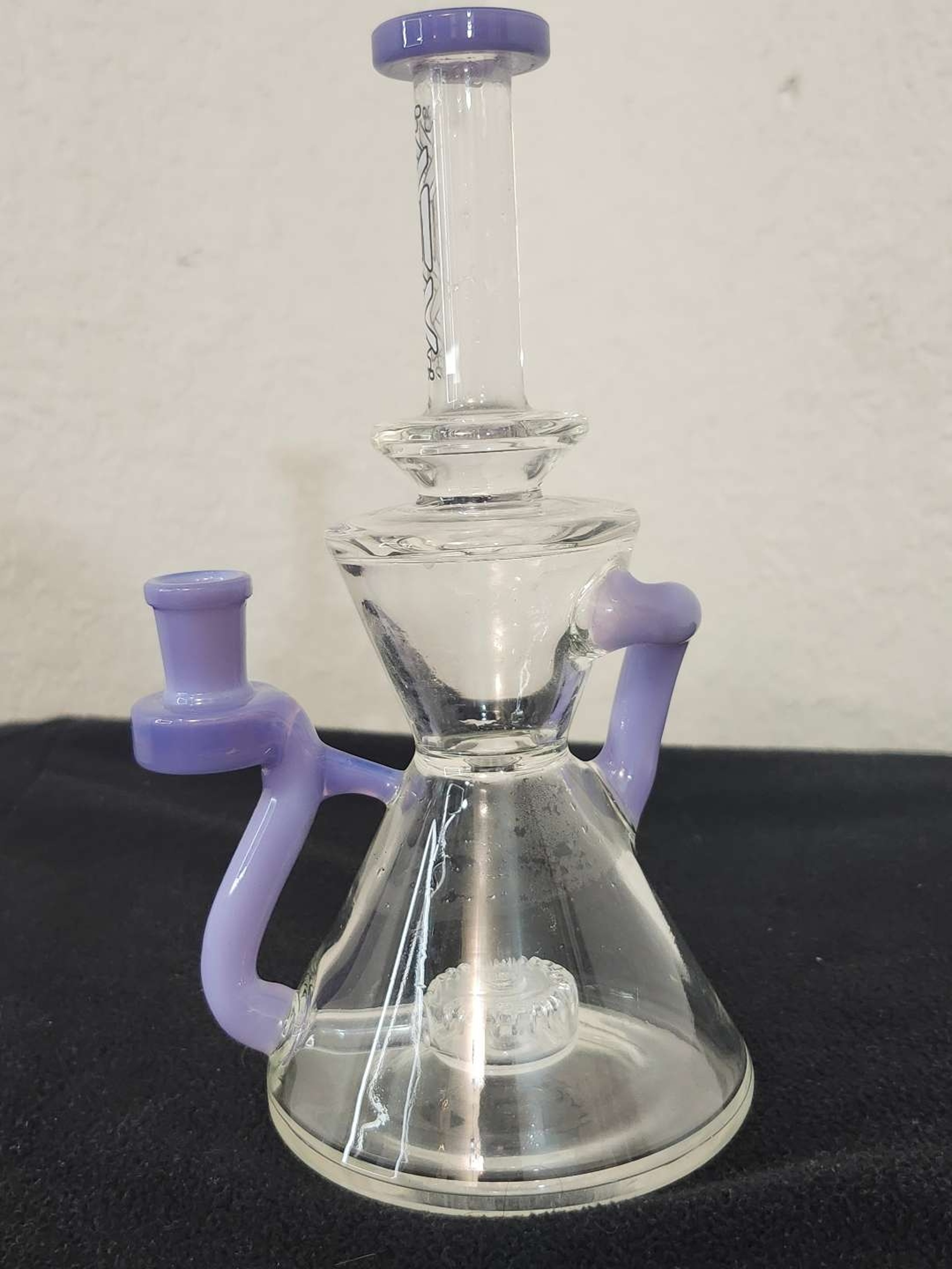 9" AFM Magnolia Color Lip Recycler Dab Rig image 0
