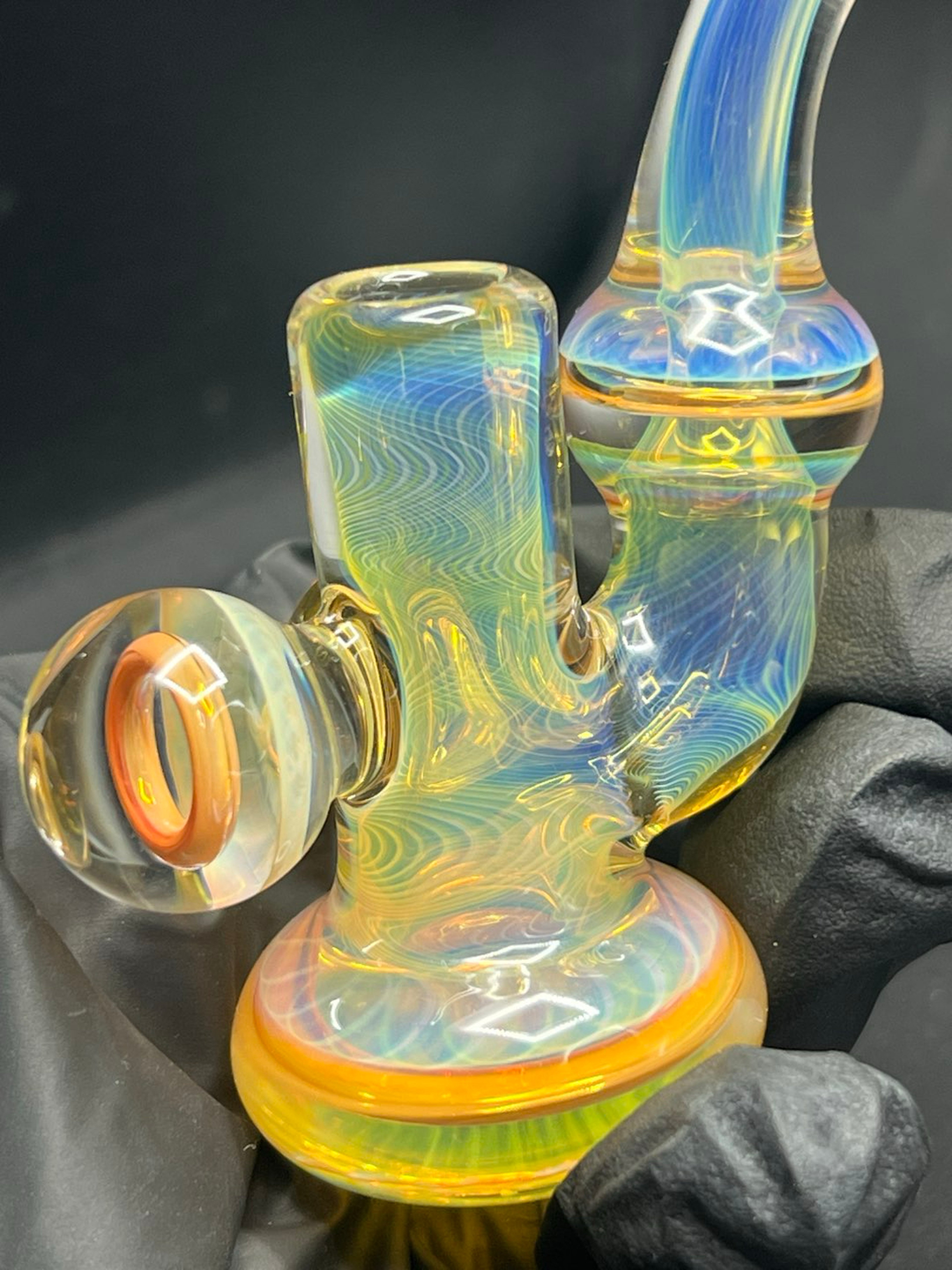 Preview pic of Beak Gold & Silver Fumed Dry 10mm w/ 3 Gold Toroidals (Custom 25’)