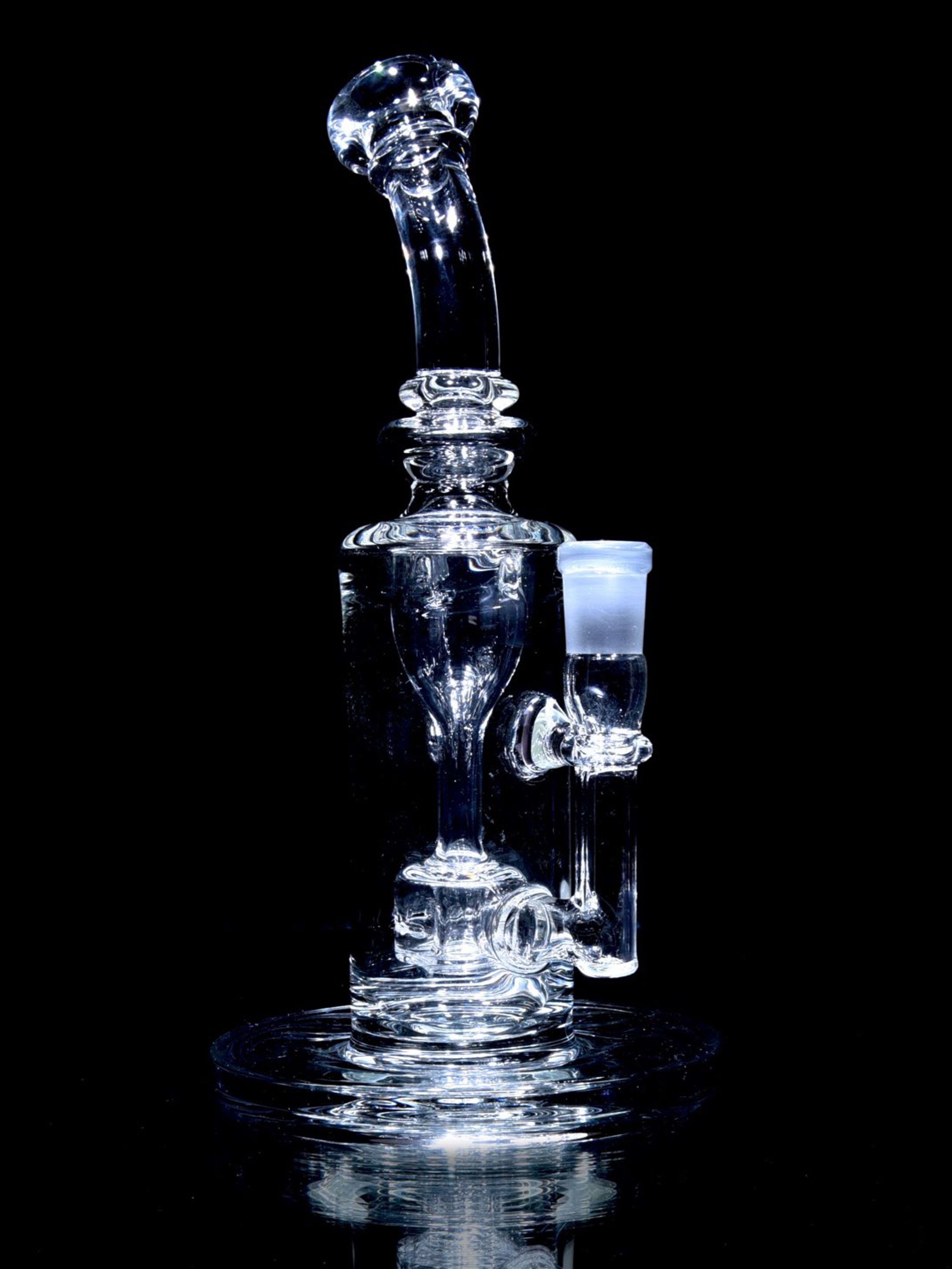 Preview pic of Davin Titland - Mini Narrow Can Double-uptake Tornada Recycler - Clear - 14mm Female