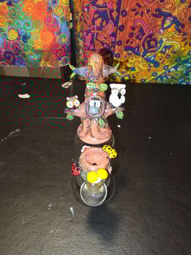 Preview pic of Empire Glassworks Hootie's Forest Mini Rig w/ Bug's Life Bowl Piece