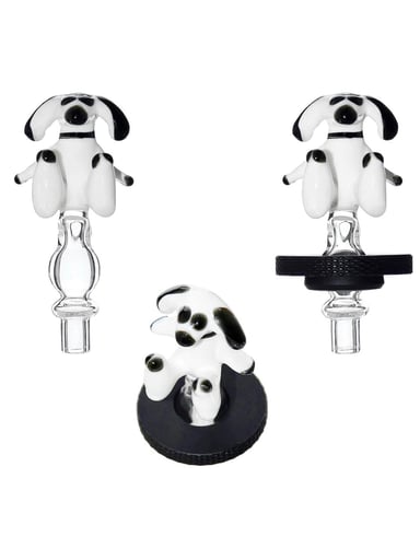 Preview pic of HANDMADE DOG GLASS CARB CAP FOR DR.DABBER SWITCH 2