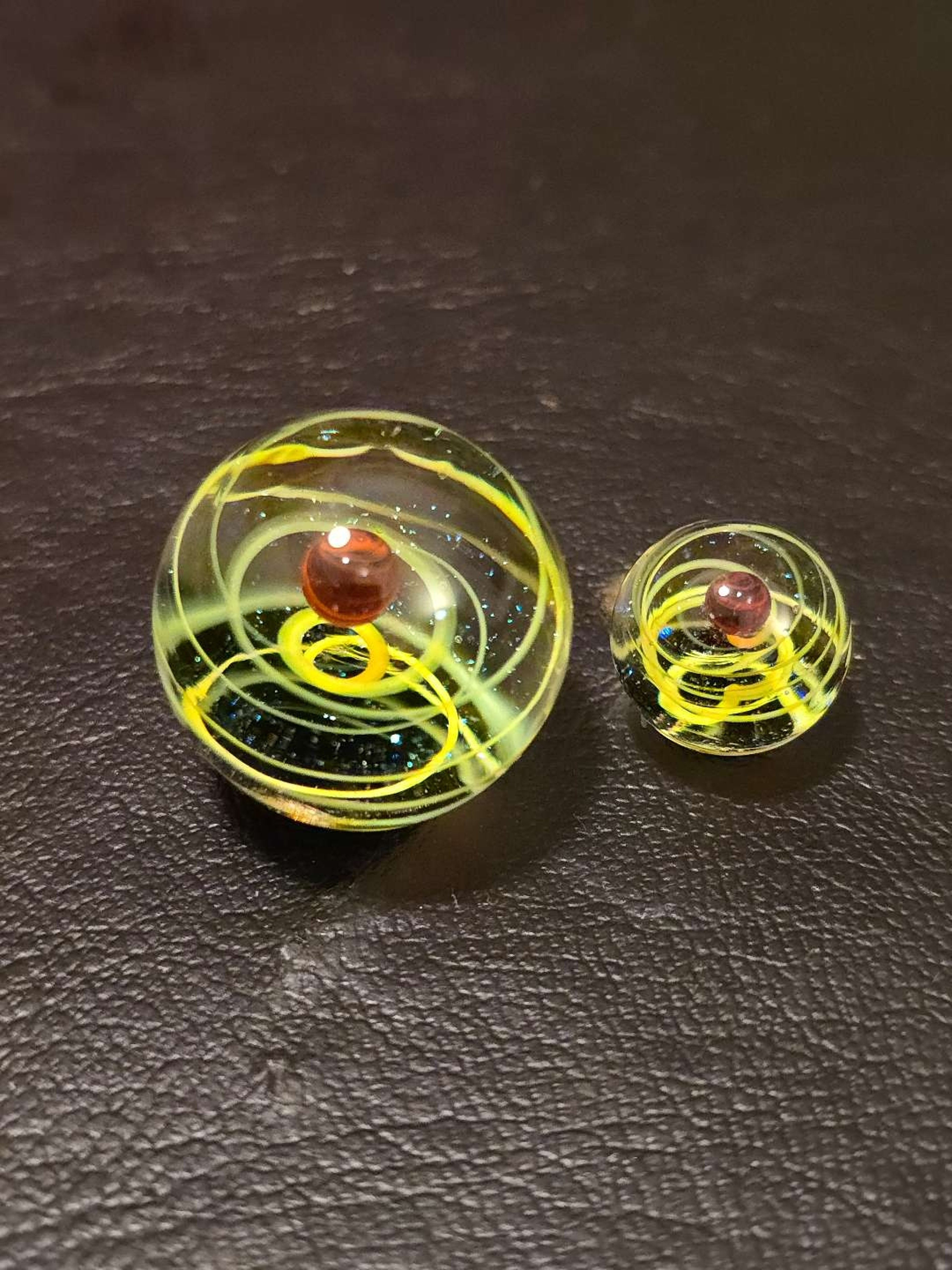 Glass Marble Carb Caps image 0