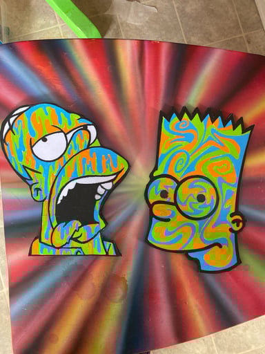Preview pic of Bart and homer mats