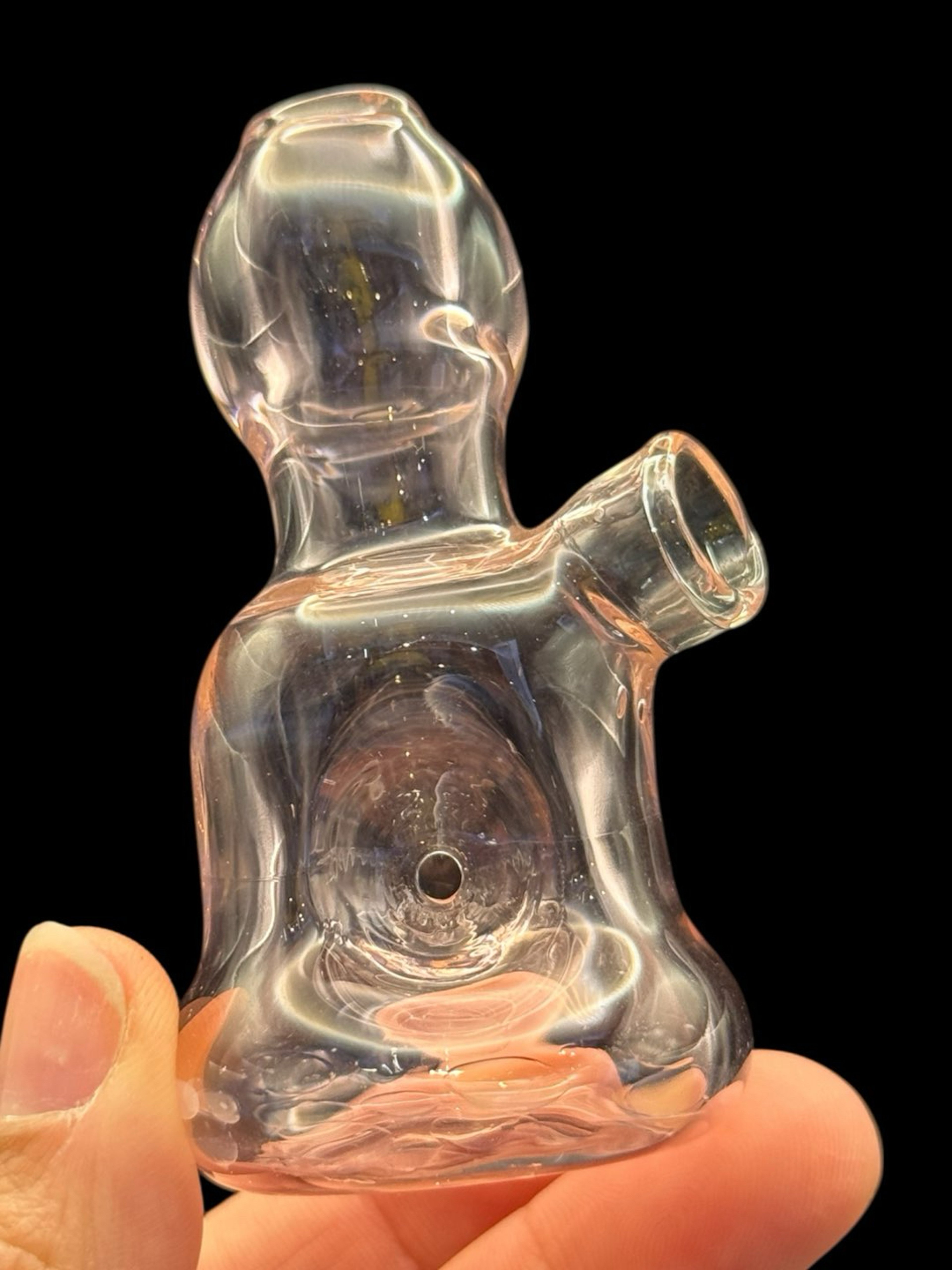 Preview pic of 3.25” Beaker Design Handpipe - Clear Pink