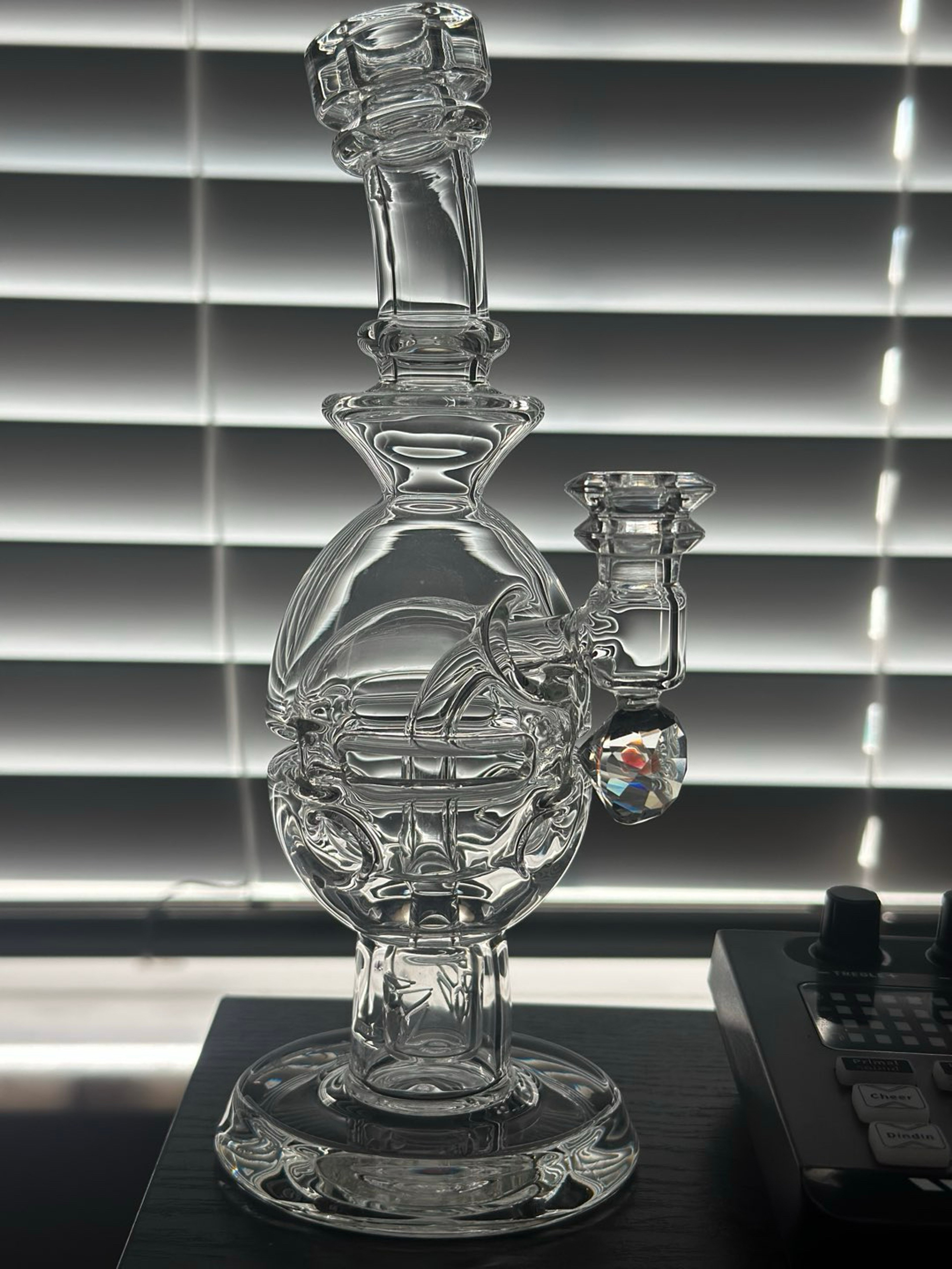 Greek Glass Faceted Fab Egg image 0