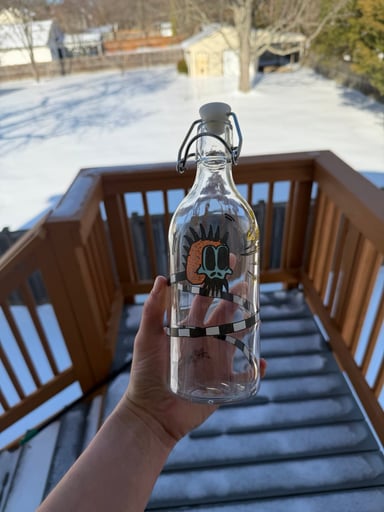 Preview pic of Zak P glass bottle