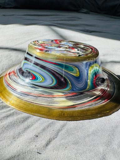 Preview pic of 🔥HEADIE SERVING DISH/ SEPARATION TRAY BAD ASS MULTI SECTION ELECTRUM LIP🤩