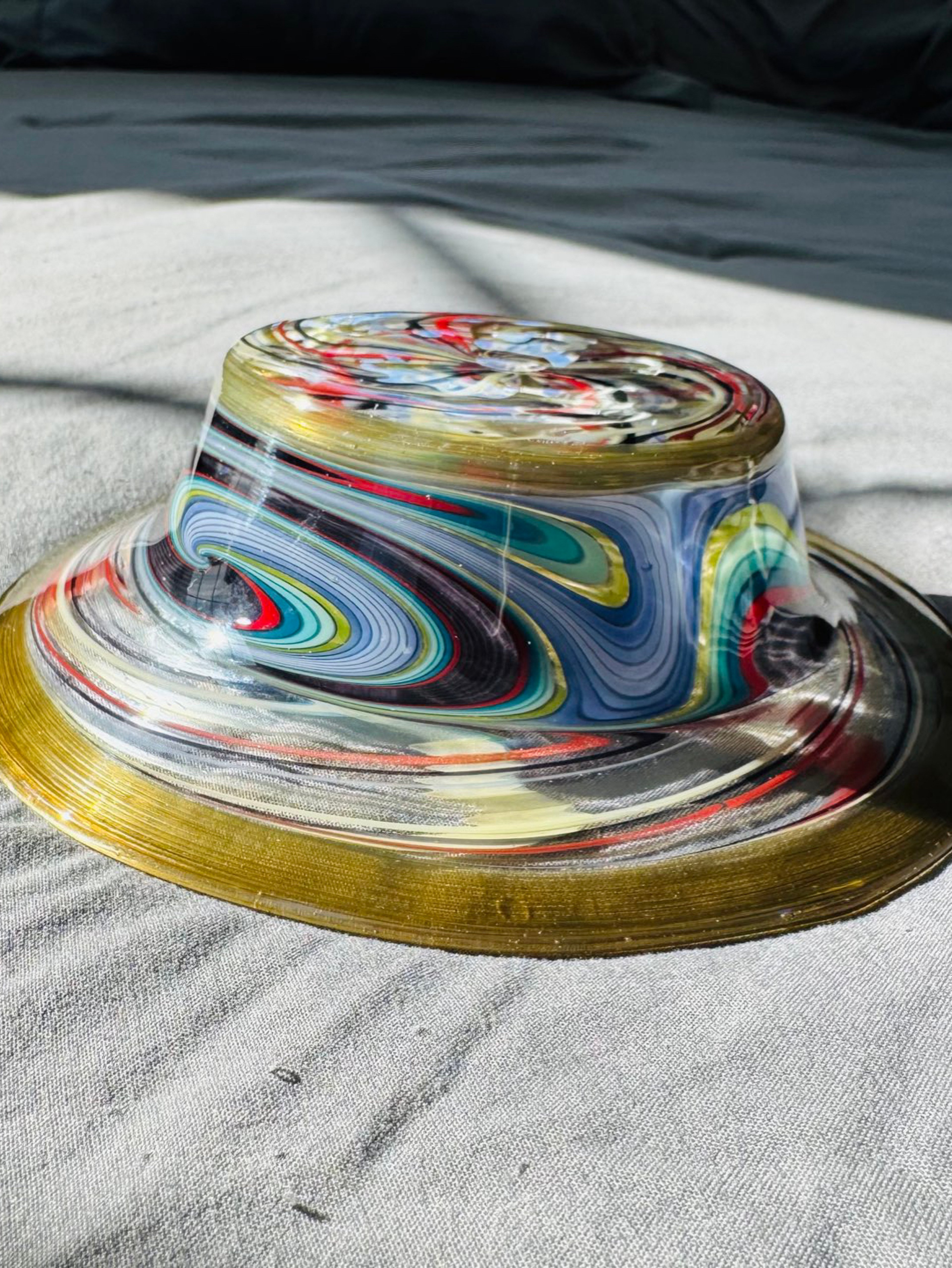 Preview pic of 🔥HEADIE SERVING DISH/ SEPARATION TRAY BAD ASS MULTI SECTION ELECTRUM LIP🤩