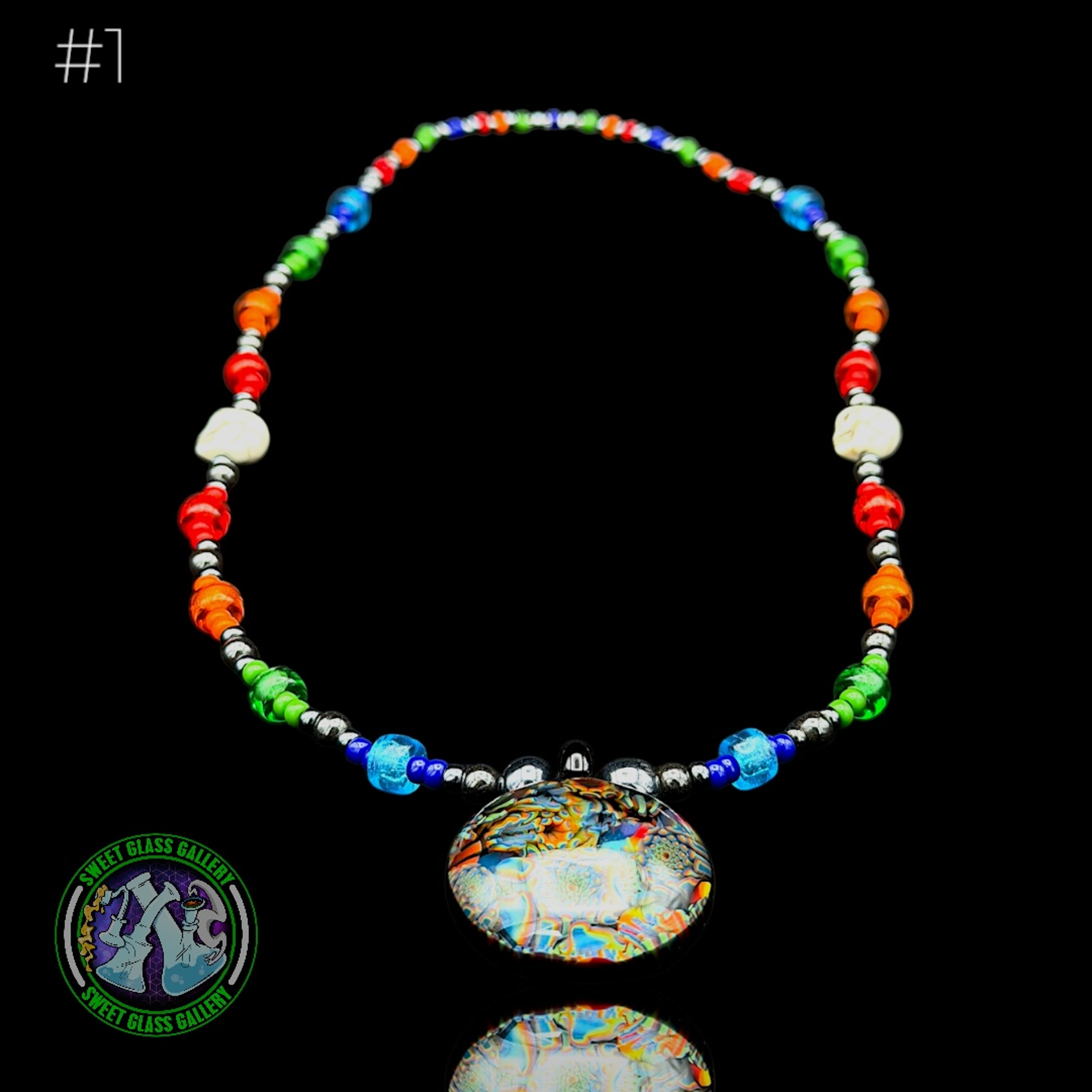 Crowman Glass - Pendant w/ Ken Piper Necklace #1 image 0