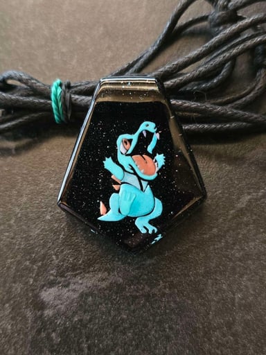 Preview pic of Totodile Pokemon Layered Glow Pendant