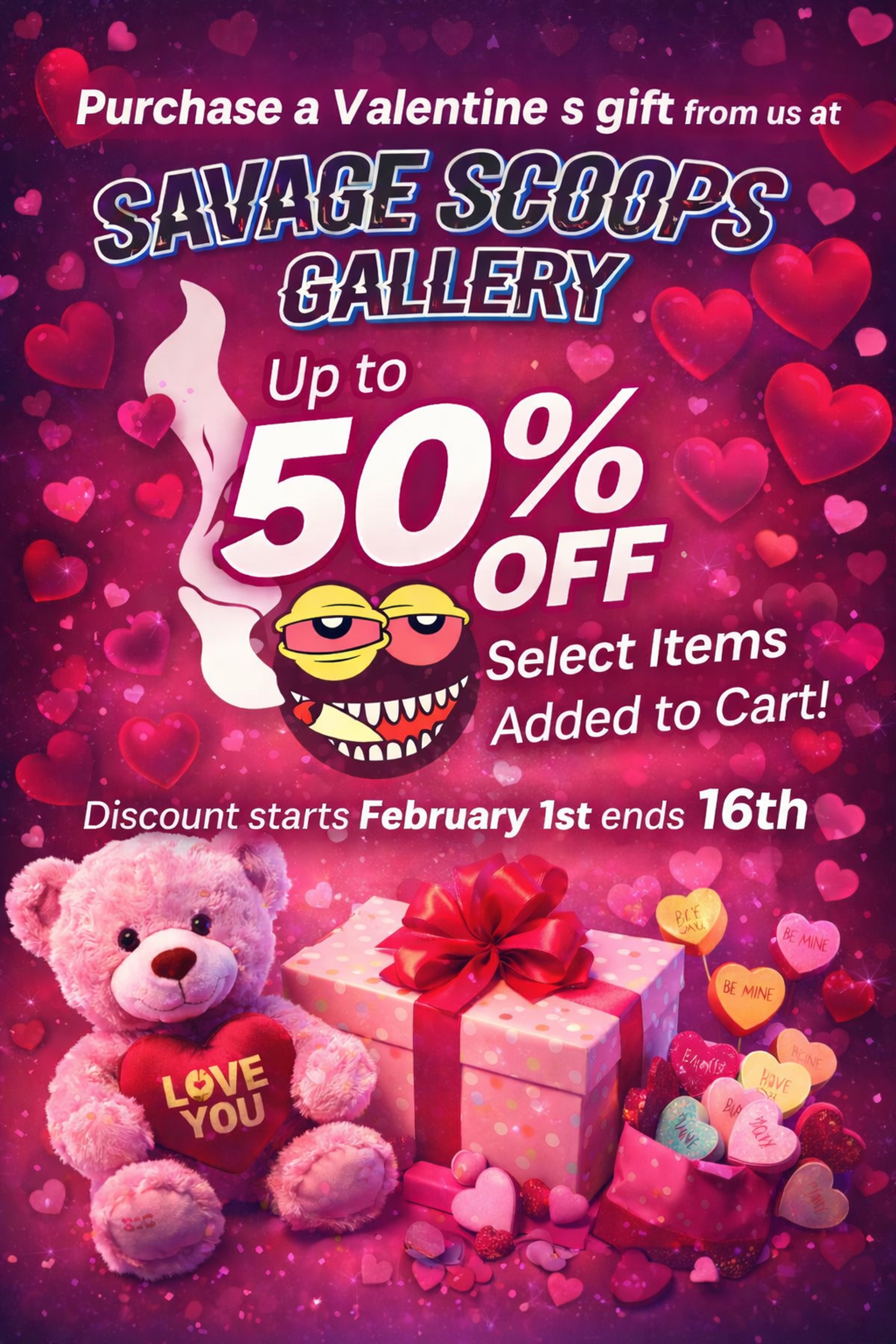 Preview pic of 50 % off discount