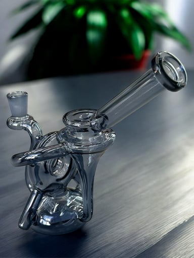 Preview pic of Blueish/Grey 🌊 8” Donut Chamber Uptake Vortex Quad Recycler