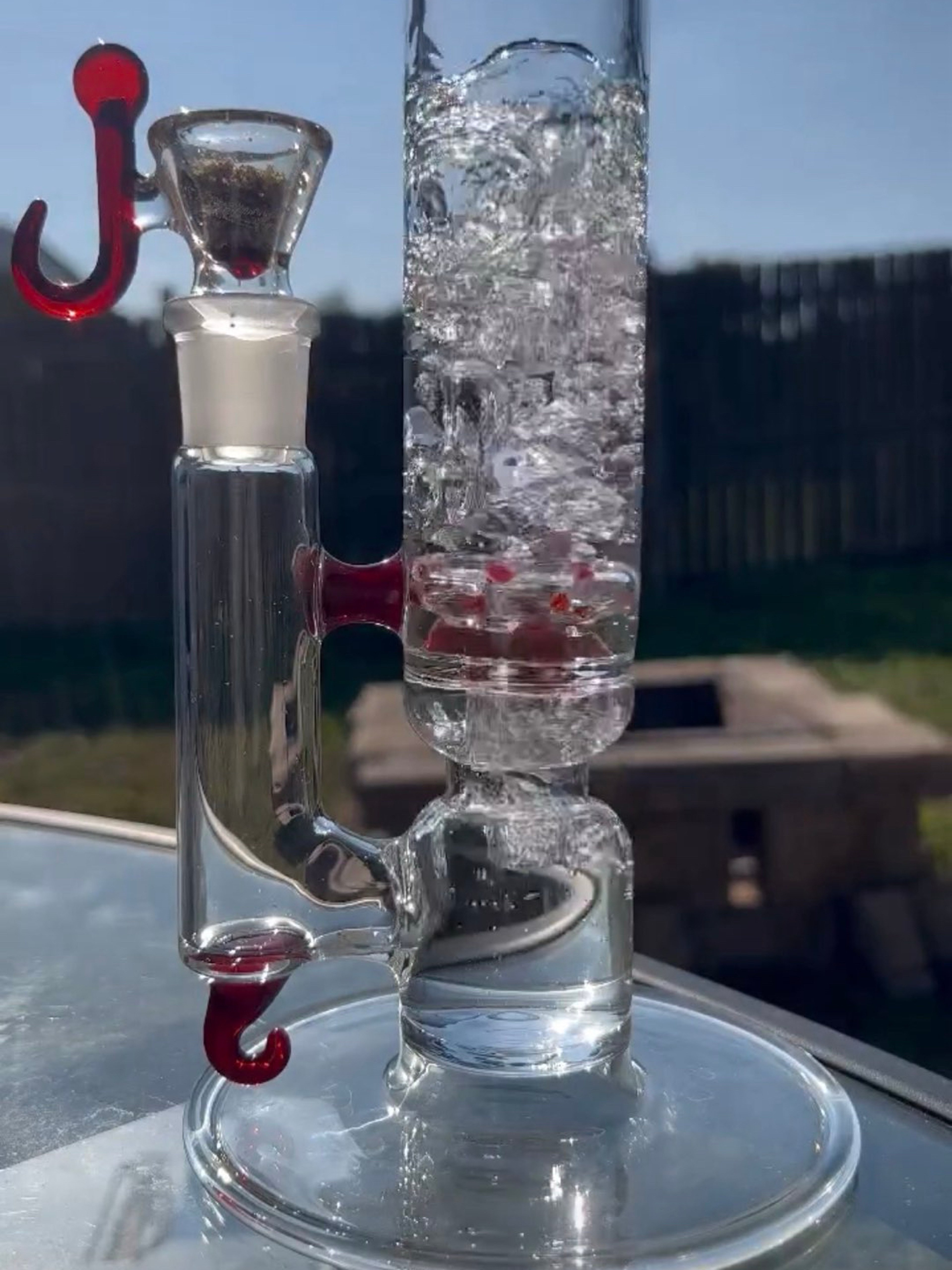 Captain Hook glass art Restricted Beacon in dragons blood image 0