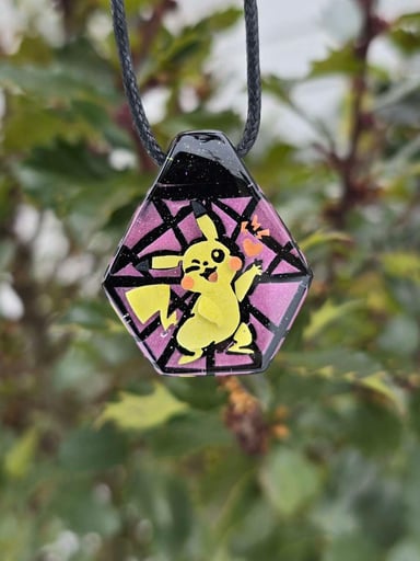 Preview pic of Pikachu Pokemon Layered Glow Pendant