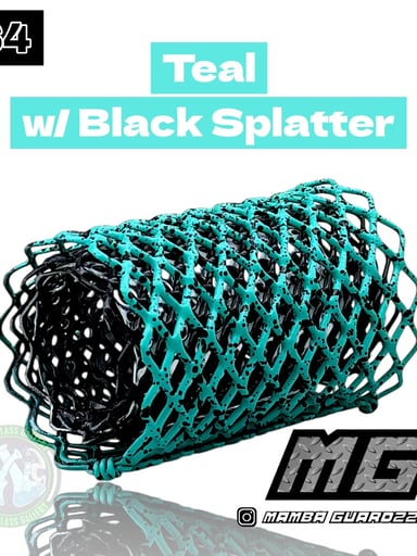 Preview pic of Mamba Guardzz - Heat Cage #64 - Blazer GT8000 Guard (Teal w/ Black Splatter)
