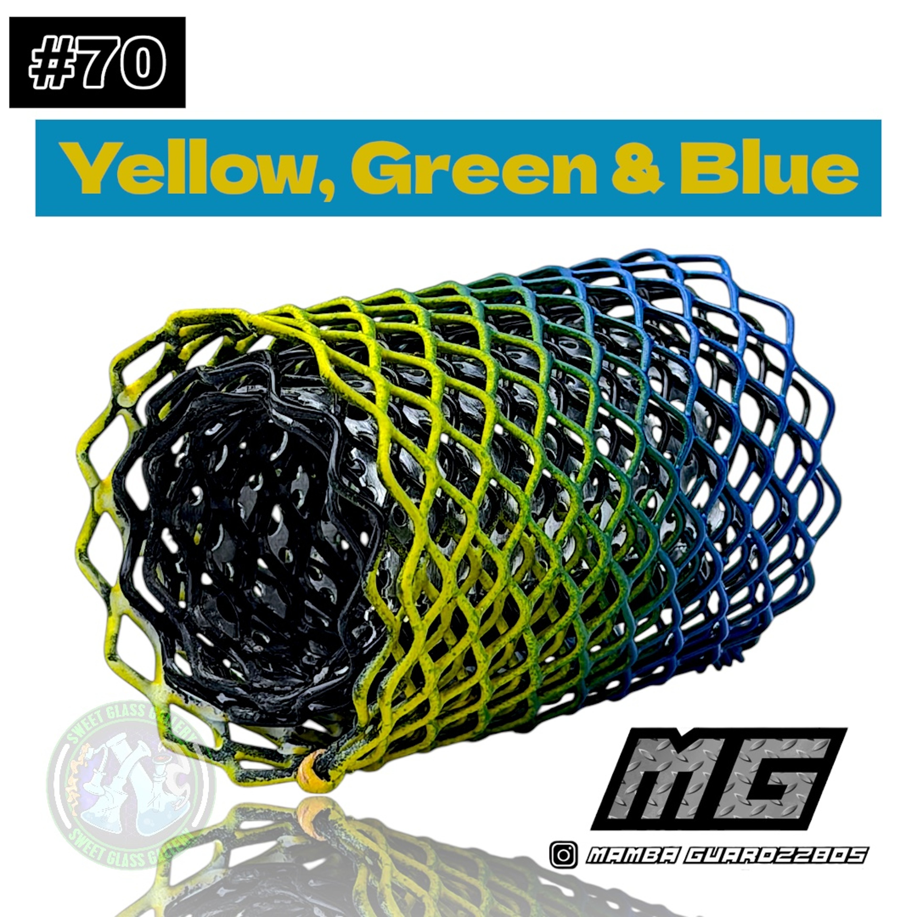 Preview pic of Mamba Guardzz - Heat Cage #70 - Blazer GT8000 Guard (Yellow, Green & Blue)