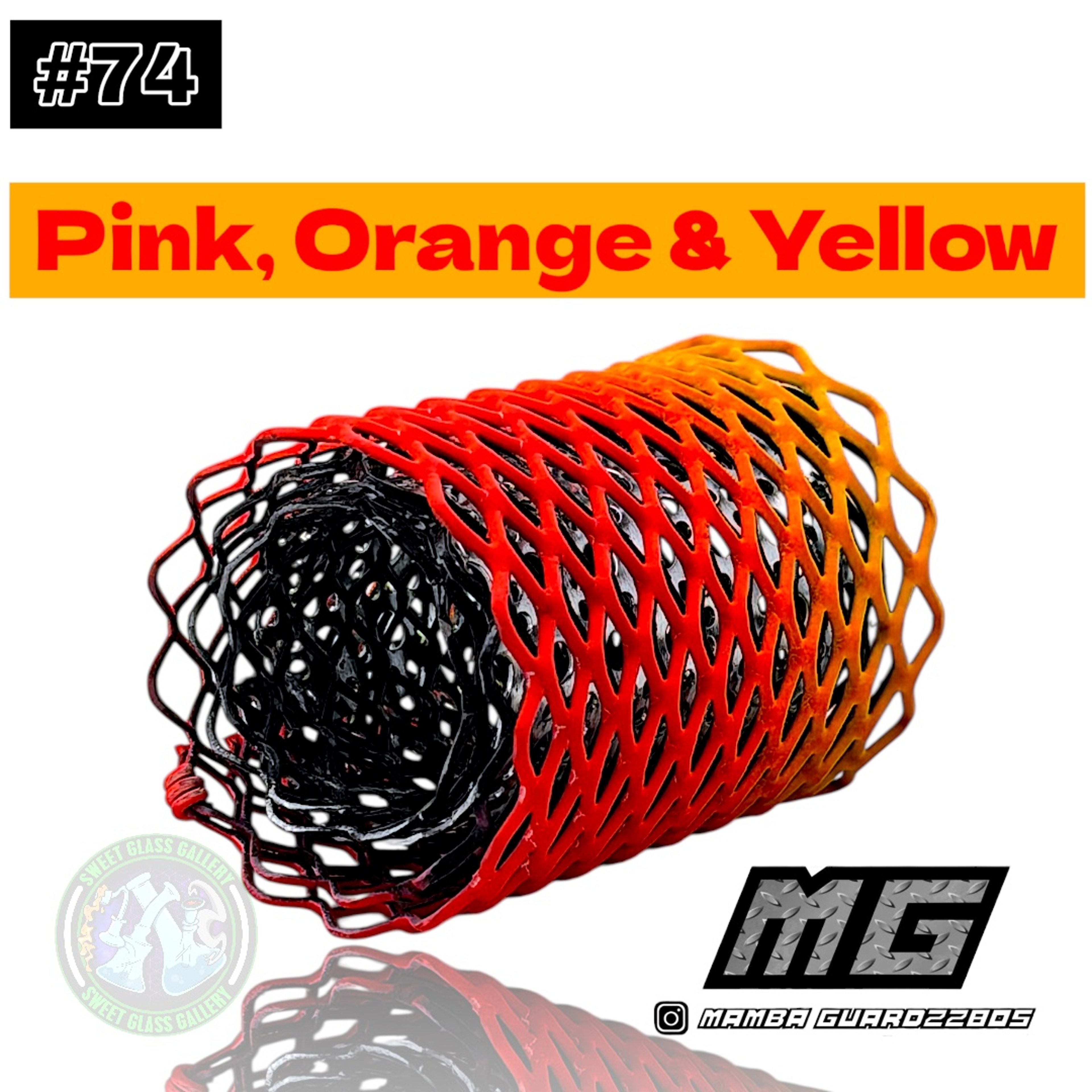 Mamba Guardzz - Heat Cage #74 - Blazer GT8000 Guard (Pink, Orange & Yellow) image 0