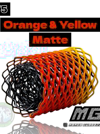 Preview pic of Mamba Guardzz - Heat Cage #75 - Blazer GT8000 Guard (Orange & Yellow - Matte)