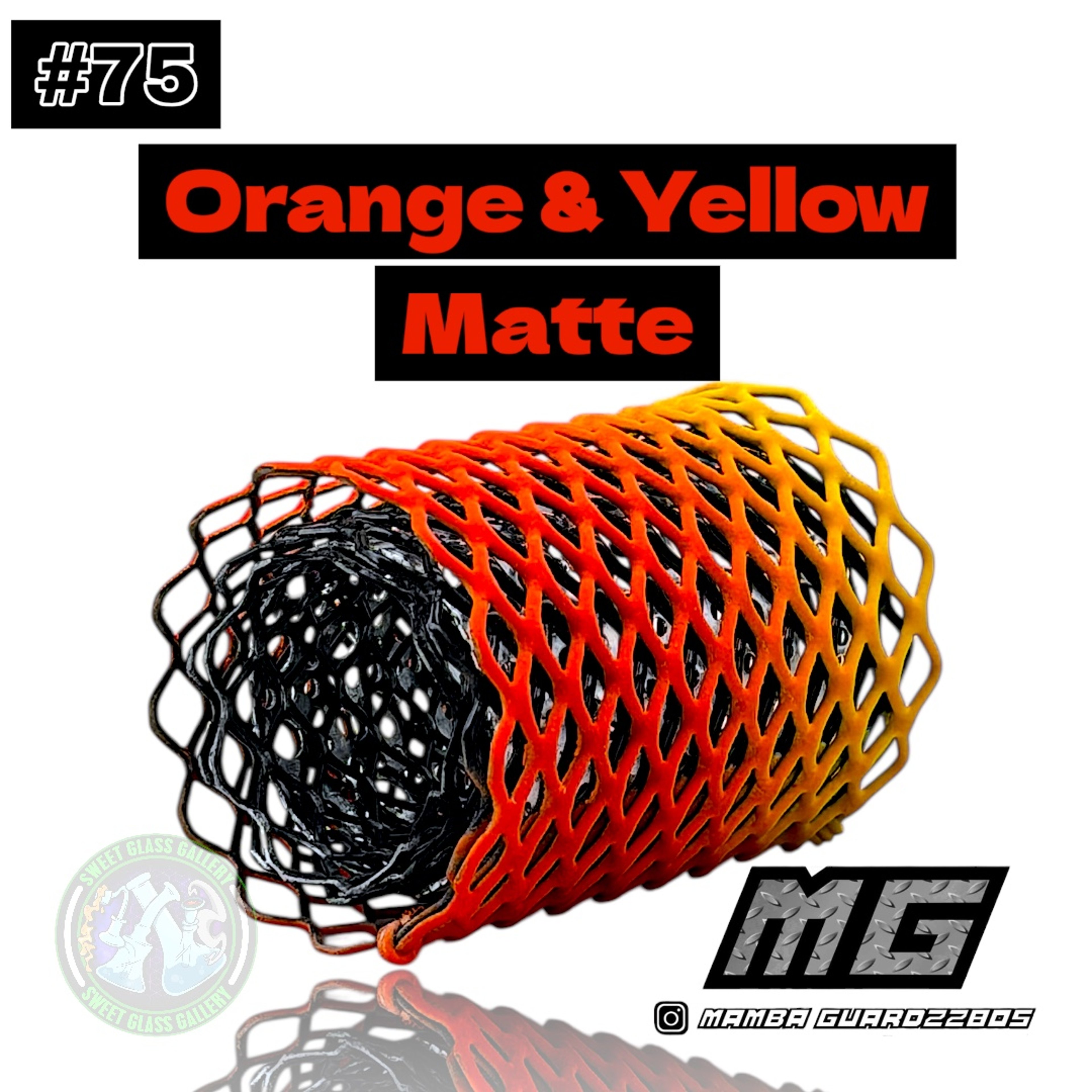 Mamba Guardzz - Heat Cage #75 - Blazer GT8000 Guard (Orange & Yellow - Matte) image 0
