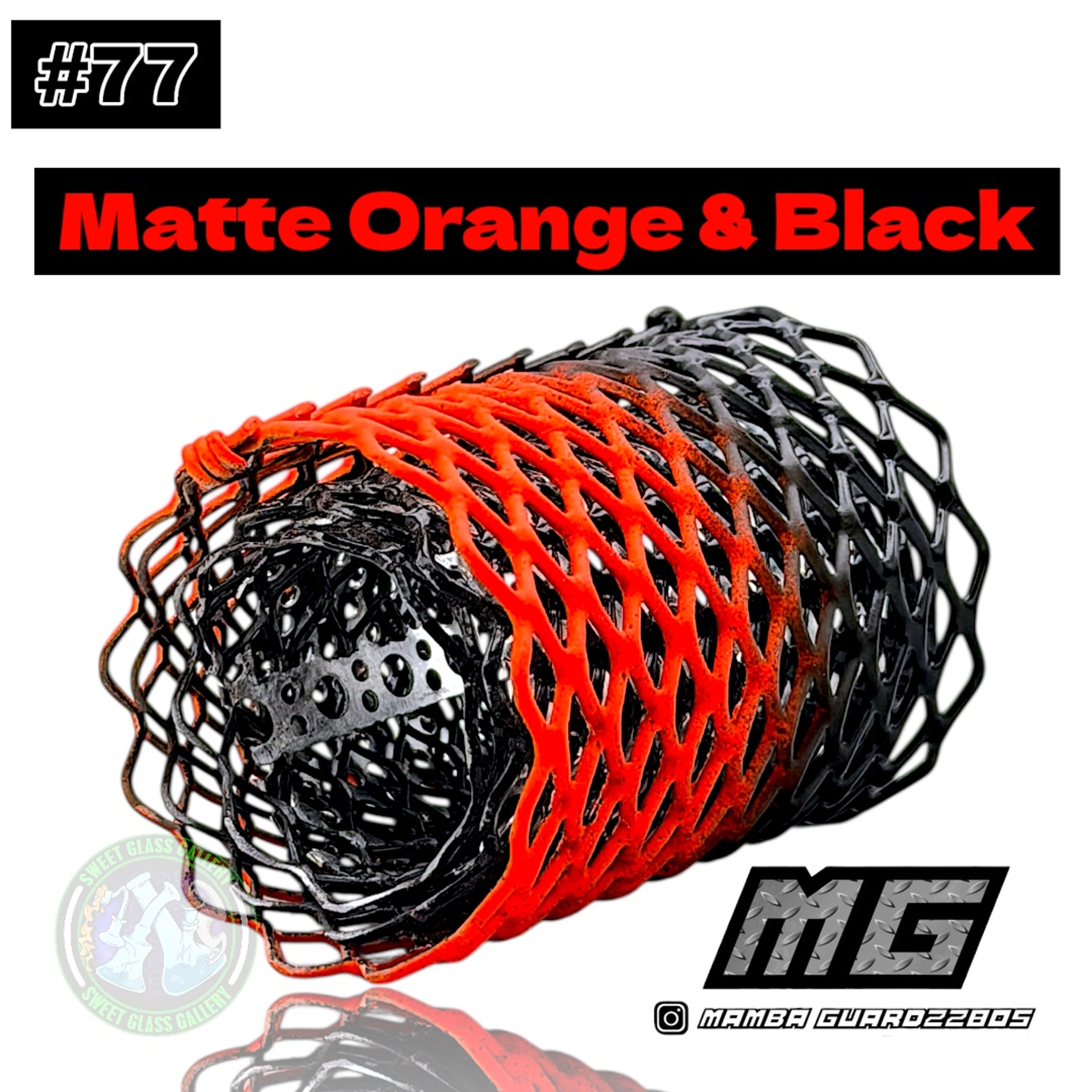 Preview pic of Mamba Guardzz - Heat Cage #77 - Blazer GT8000 Guard (Matte Orange & Black)
