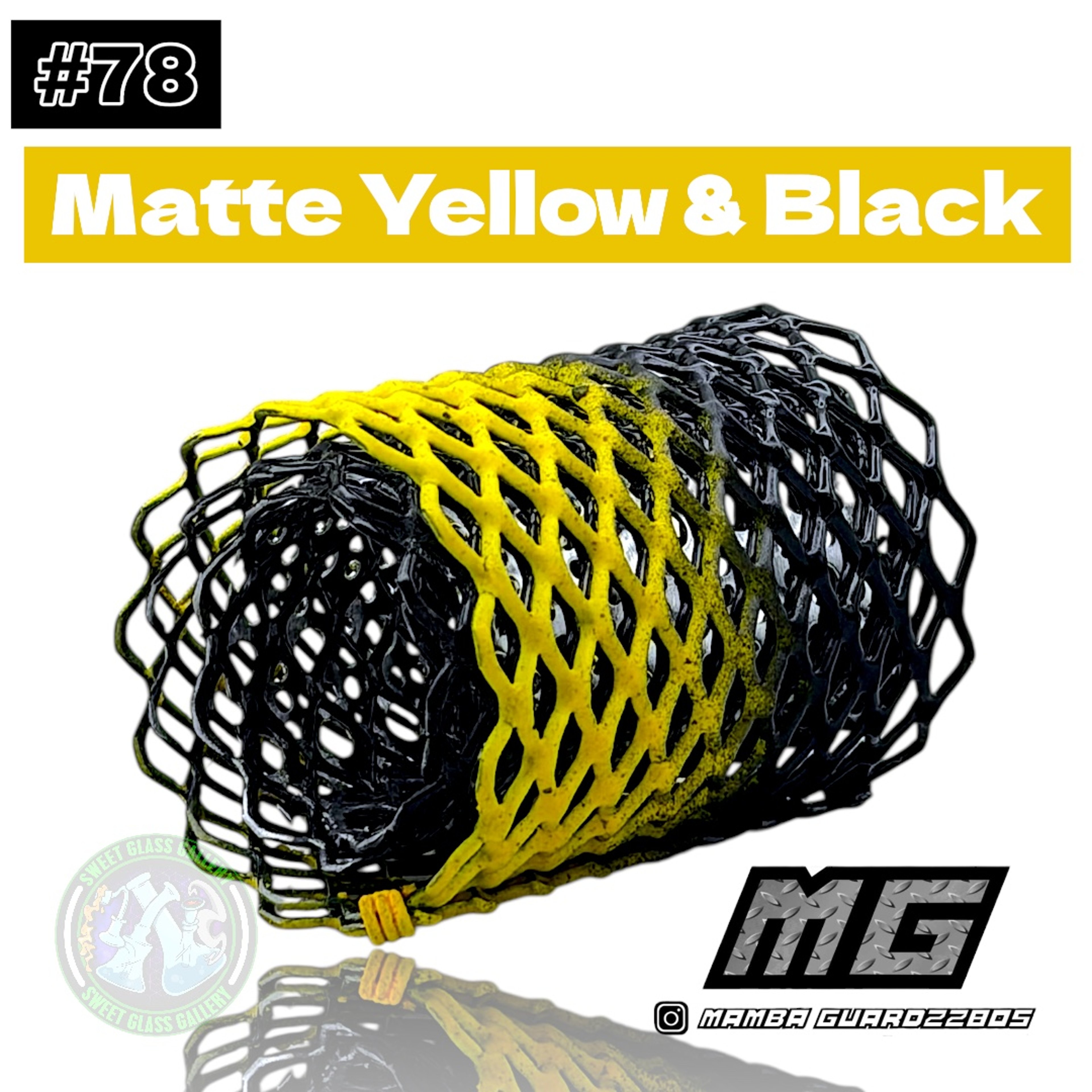 Mamba Guardzz - Heat Cage #78 - Blazer GT8000 Guard (Matte Yellow & Black) image 0