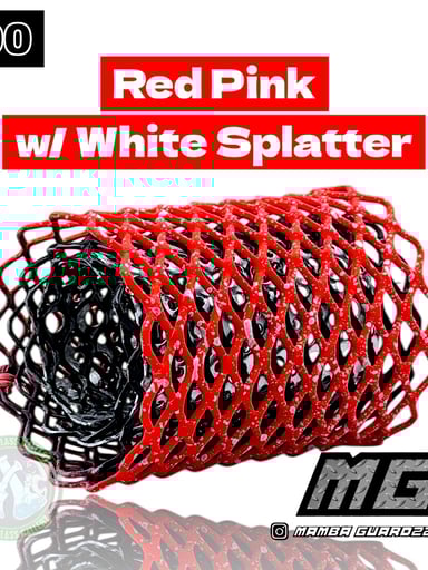 Preview pic of Mamba Guardzz - Heat Cage #90 - Blazer GT8000 Guard (Red Pink w/ White Splatter)