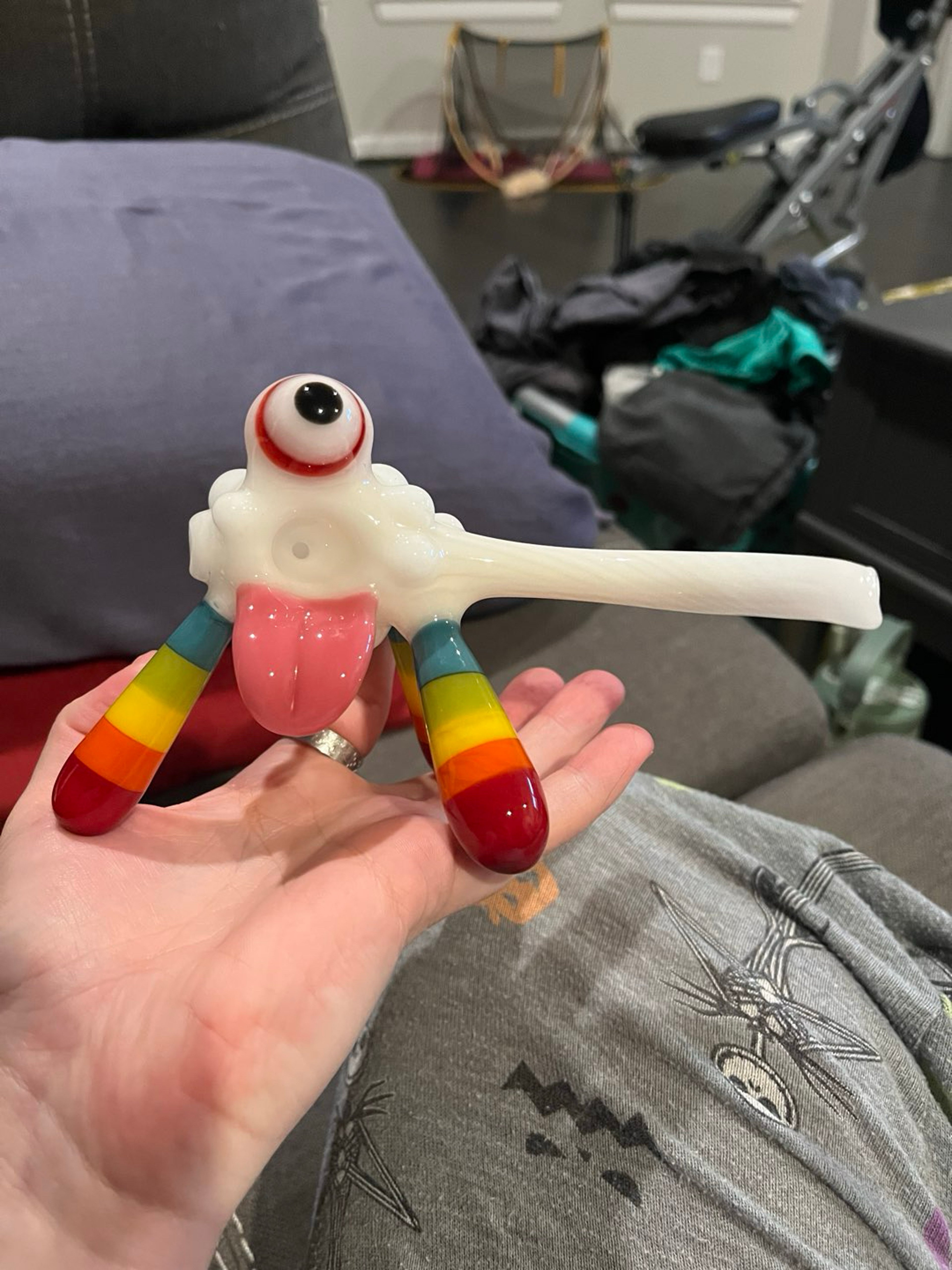 Preview pic of Down neck heady glass pipe