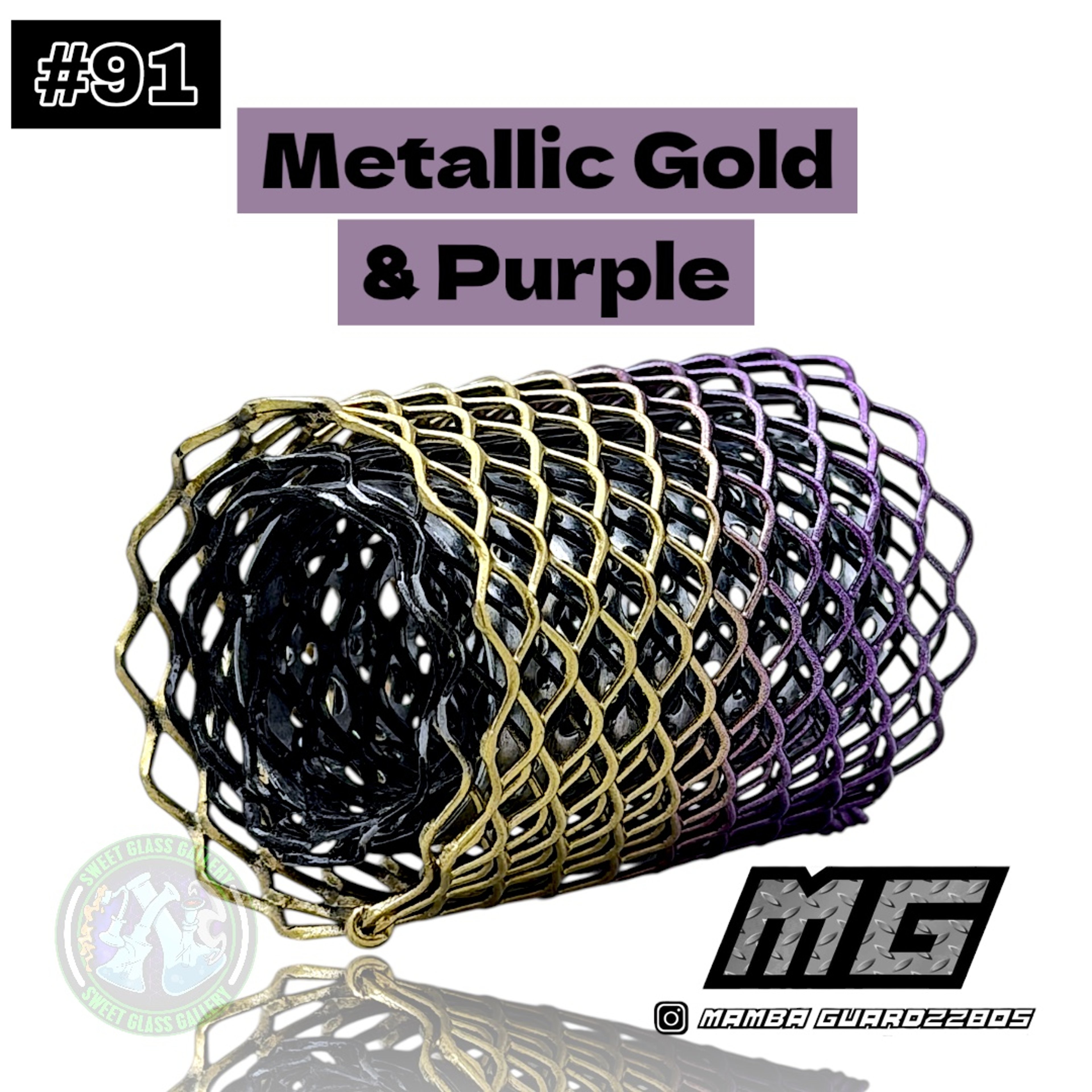 Preview pic of Mamba Guardzz - Heat Cage #91 - Blazer GT8000 Guard (Metallic Gold & Purple)