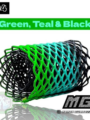 Preview pic of Mamba Guardzz - Heat Cage #94 - Blazer GT8000 Guard (Green, Teal & Black)