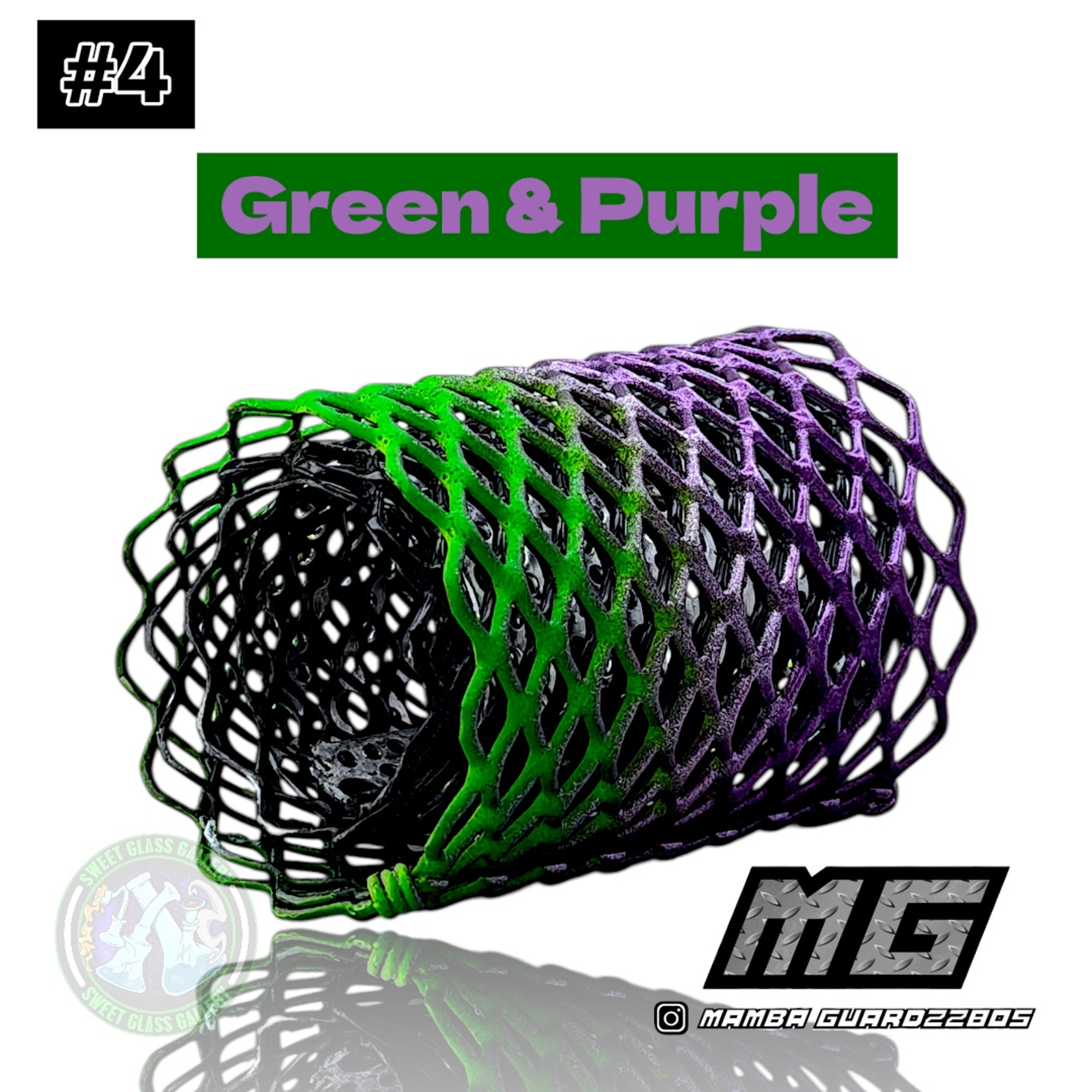 Preview pic of Mamba Guardzz - Heat Cage #4 - Blazer GT8000 Guard (Green & Purple)