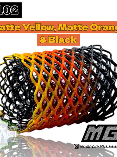 Preview pic of Mamba Guardzz - Heat Cage #102 Blazer GT8000 Guard (Matte Yellow, Matte Orange & Black)