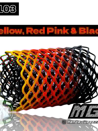 Preview pic of Mamba Guardzz - Heat Cage #103 Blazer GT8000 Guard (Yellow, Red Pink & Black)