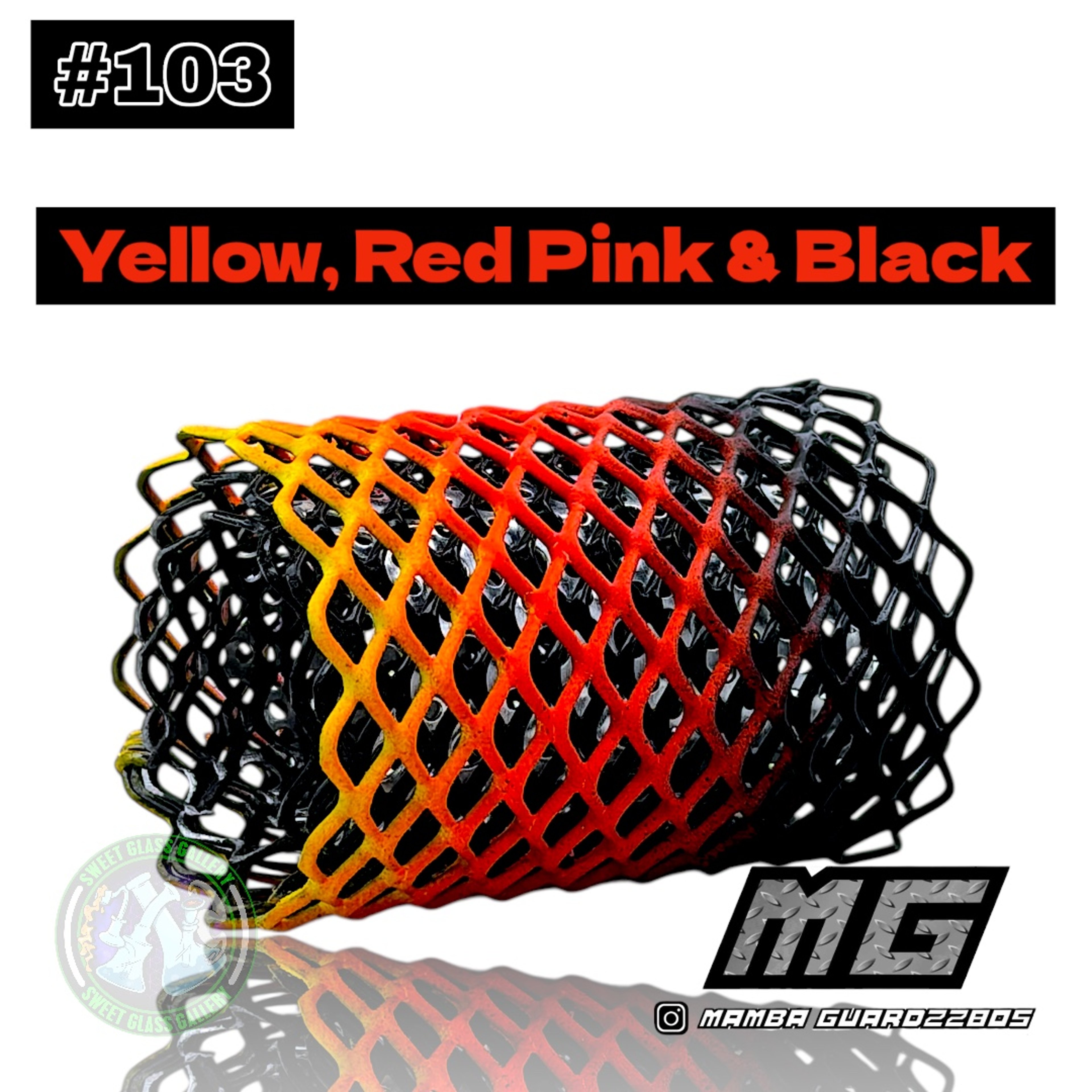 Mamba Guardzz - Heat Cage #103 Blazer GT8000 Guard (Yellow, Red Pink & Black) image 0